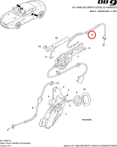 Cable Assembly Front Door Outer Handle