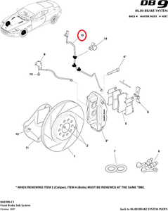 Front Brake Pad Wear Lead