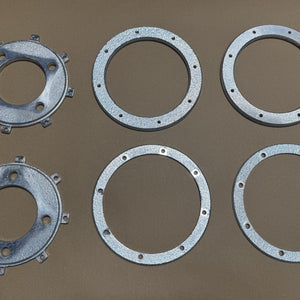 Rear Brake Disc Stiffener Ring, Retaining Ring and Drive Plate